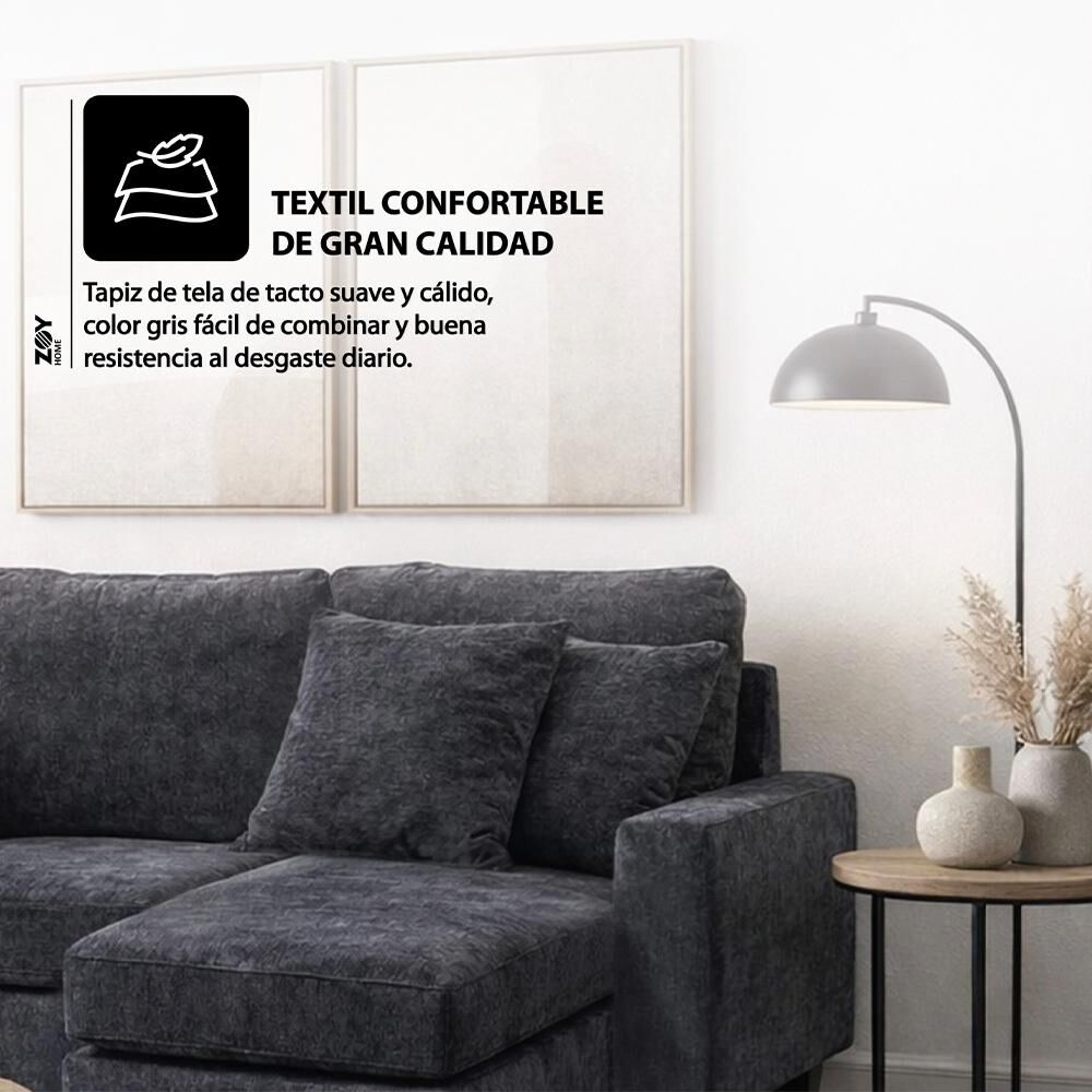 Sof&aacute; Seccional Zoy Home Bergen Chaise Longue Izquierdo / 3 Cuerpos image number 5.0