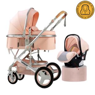 Coche Cuna Travel System 530 Rosado Lubabycas