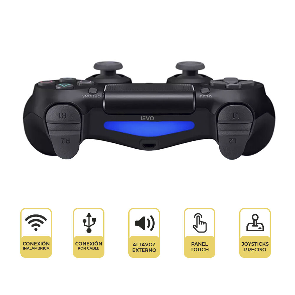 Control Joystick Inalámbrico Doble Shock P4 Negro Levo image number 1.0