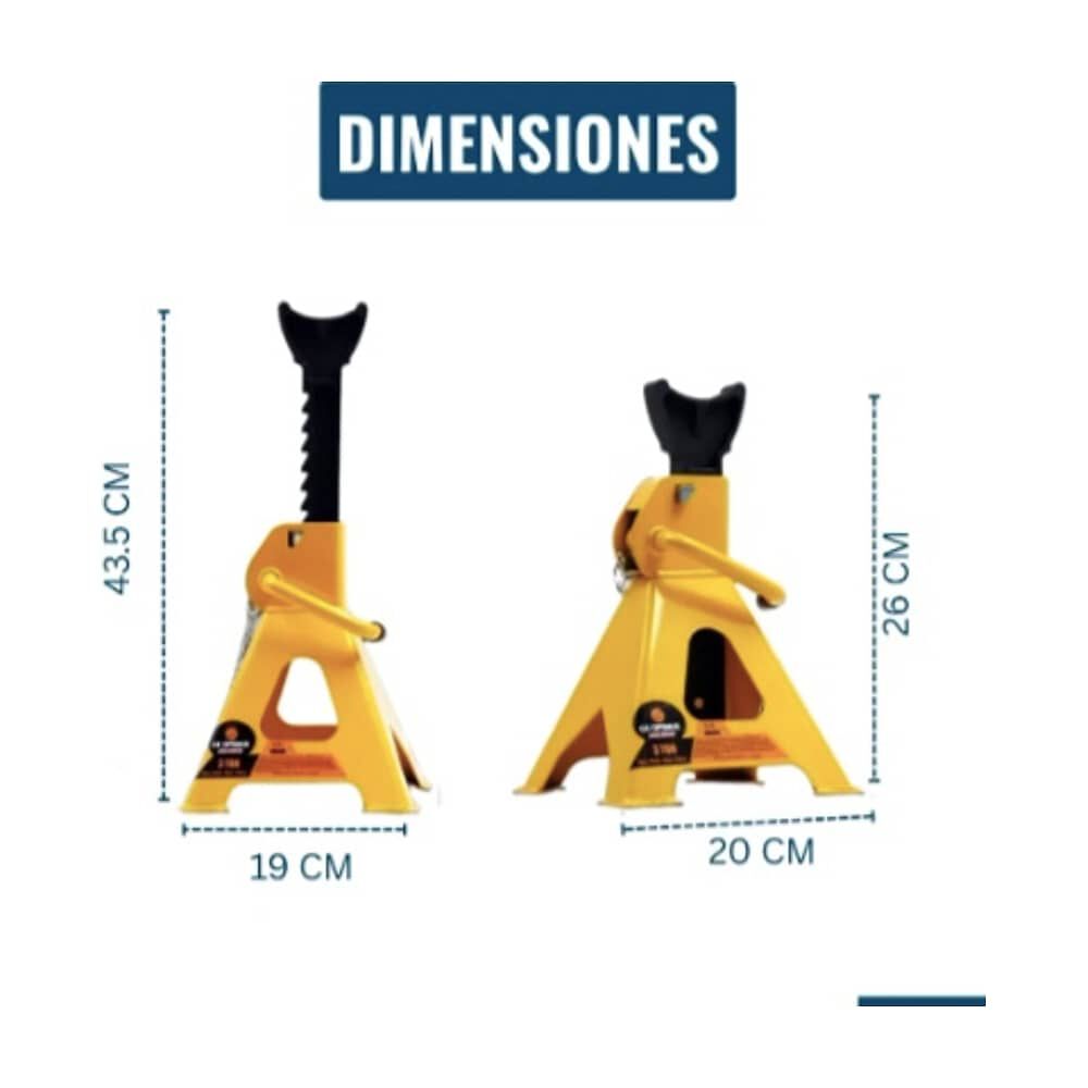 Banquillo Mec&aacute;nico Caballete Auto 3 Toneladas Con Seguro image number 3.0