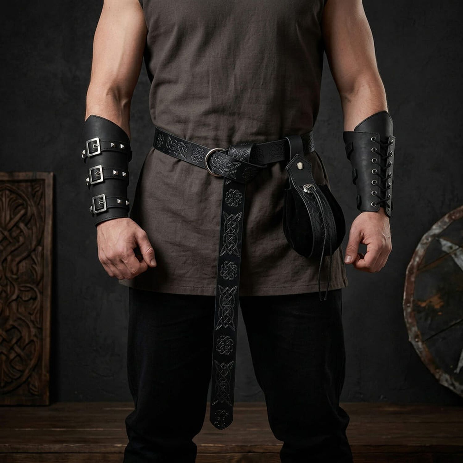 Accesorio Disfraz Cosplay Vikingo Caf&eacute; image number 5.0