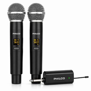 Pack De Micr&oacute;fonos Inal&aacute;mbricos Uhf Wm-314 Hifi Edition