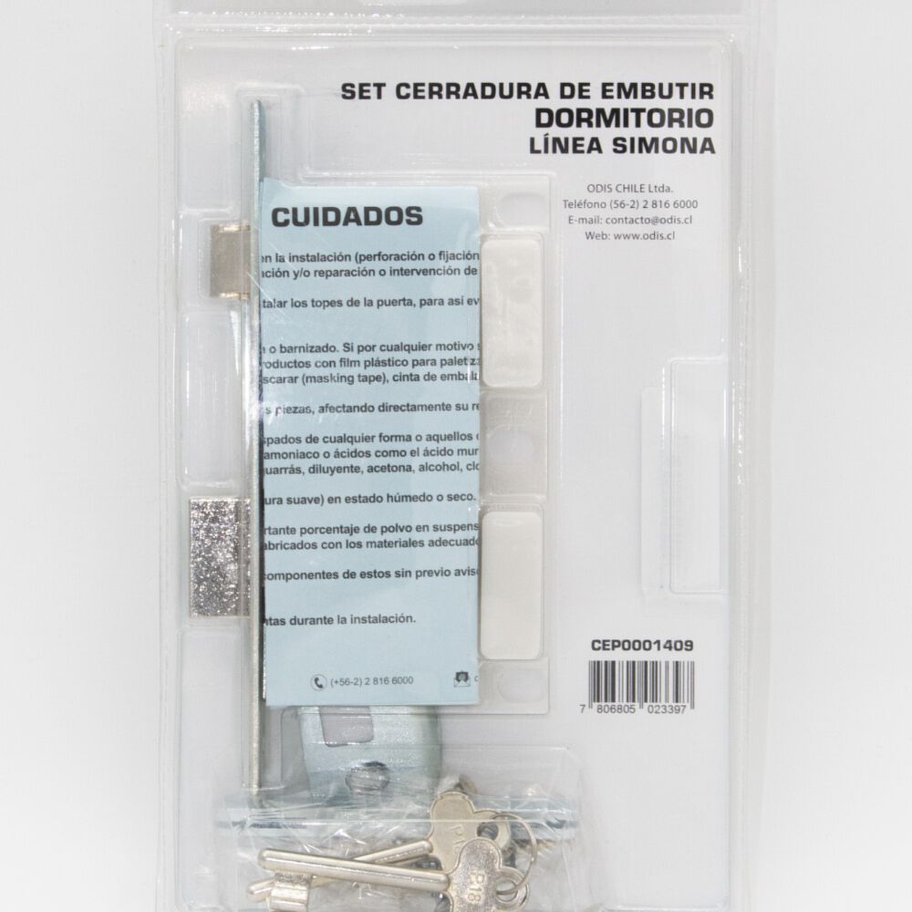 Cerradura Embutir Odis Simona 7040 Dormitorio - Bronce image number 5.0