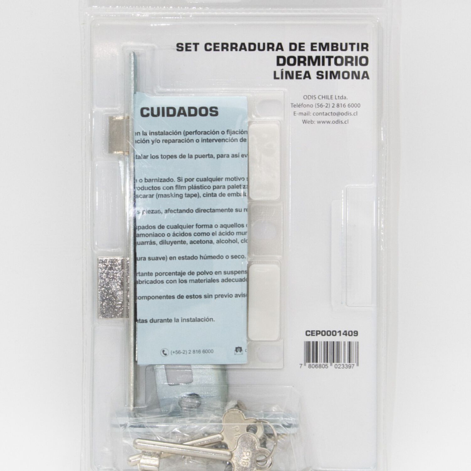 Cerradura Embutir Odis Simona 7040 Dormitorio - Bronce image number 5.0