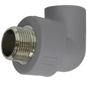 Codo Fusi&oacute;n Ppr 25 X 3/4 He/soldar Gris Metal Edr