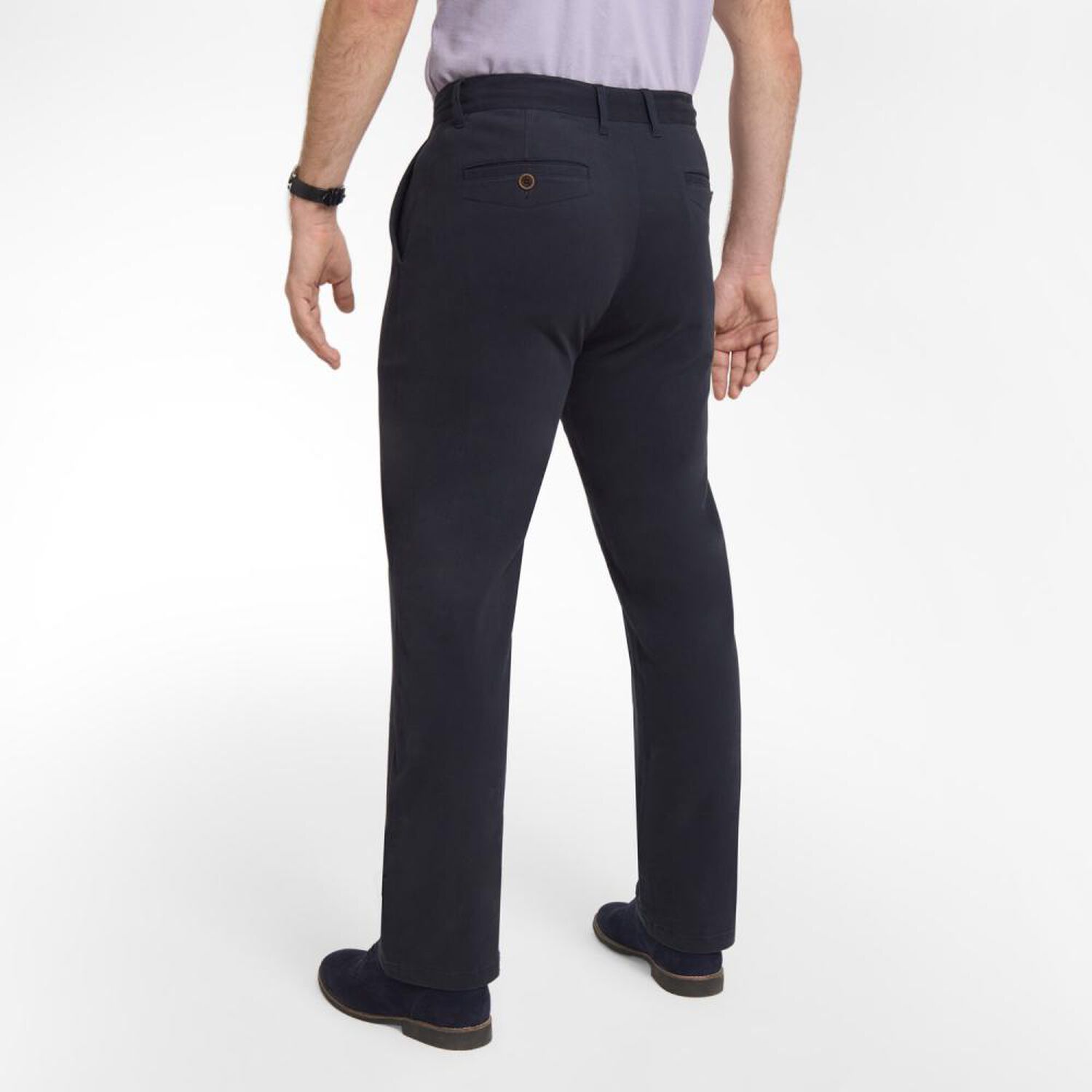 Pantal&oacute;n Liso Tiro Medio Regular Hombre Peroe image number 3.0