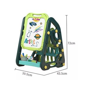 Juguete Pizarra Doble Reversible Acrilica Y Tiza Verde