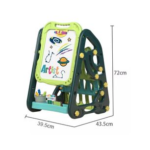 Juguete Pizarra Doble Reversible Acrilica Y Tiza Verde