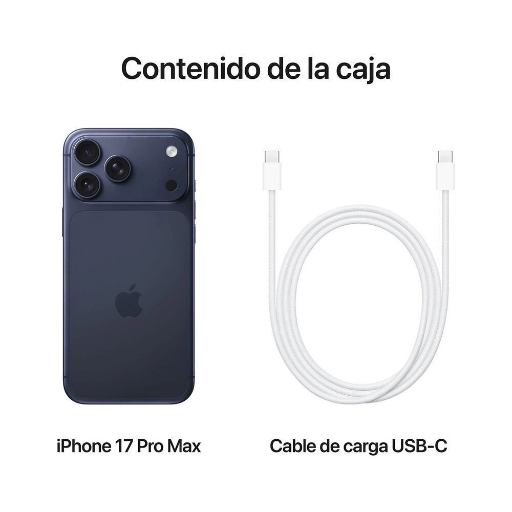 Apple Iphone 17 Pro Max 5g 256 Gb Azul Oscuro Esim image number 2.0