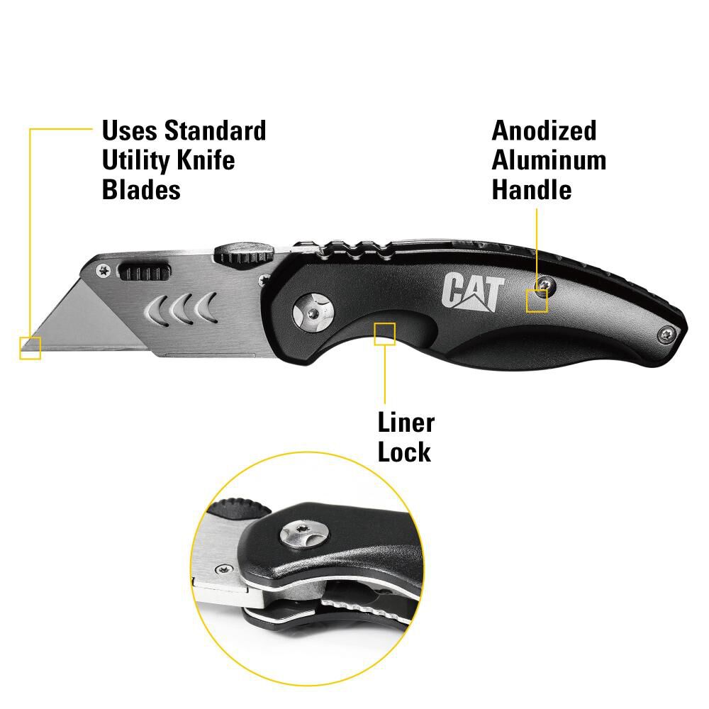 Cuchillo Utilitario Plegable Cat 980018 Cuchillo Cartonero image number 3.0