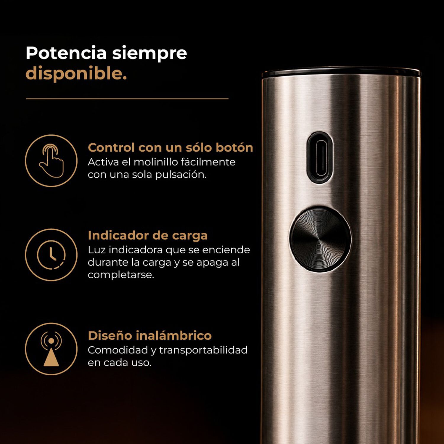 Moledor De Especias Thor Usb Deluxe Grinder Set image number 2.0
