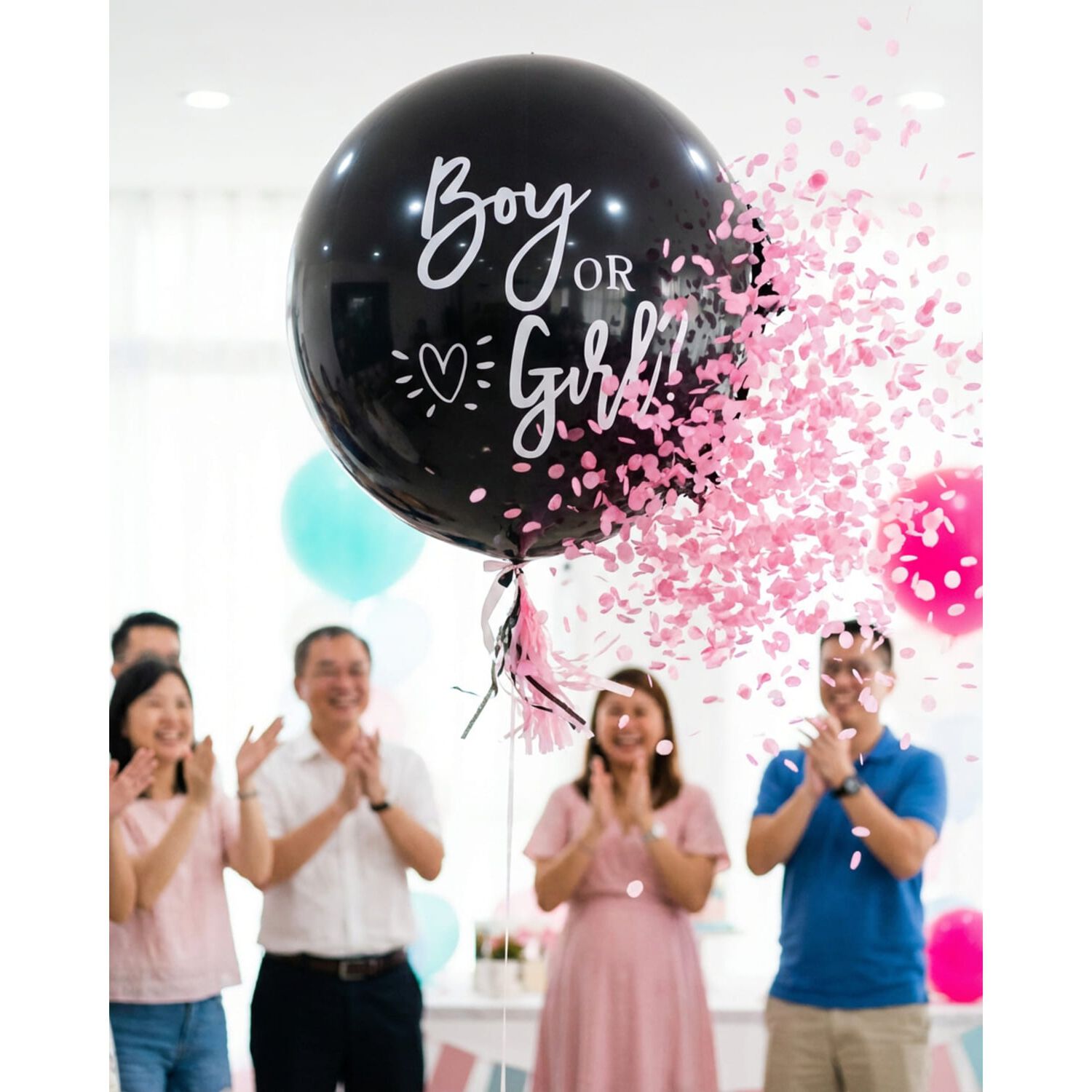 Globo Premium Revelacion De Genero Baby Shower Cotillon ? image number 3.0