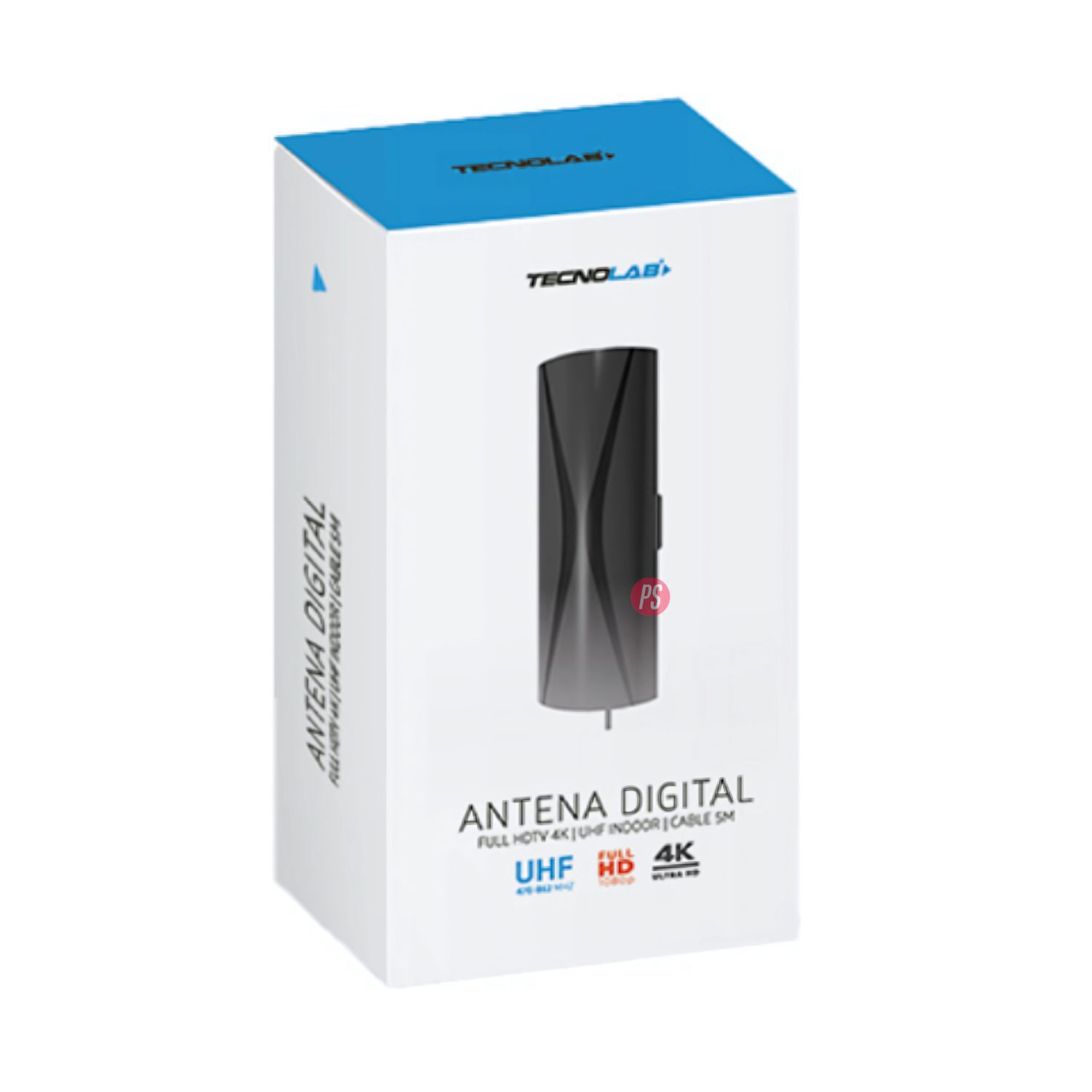 Antena Tv Digital 3-5db Cable De 3mts Negro - Ps image number 2.0
