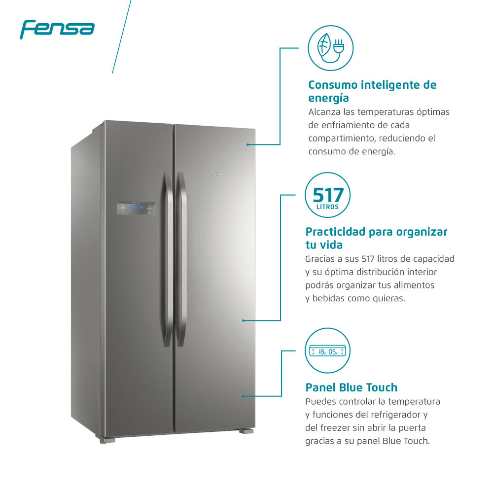 Refrigerador Side By Side Fensa SFX500 /  No Frost / 525 Litros / A+ image number 8.0