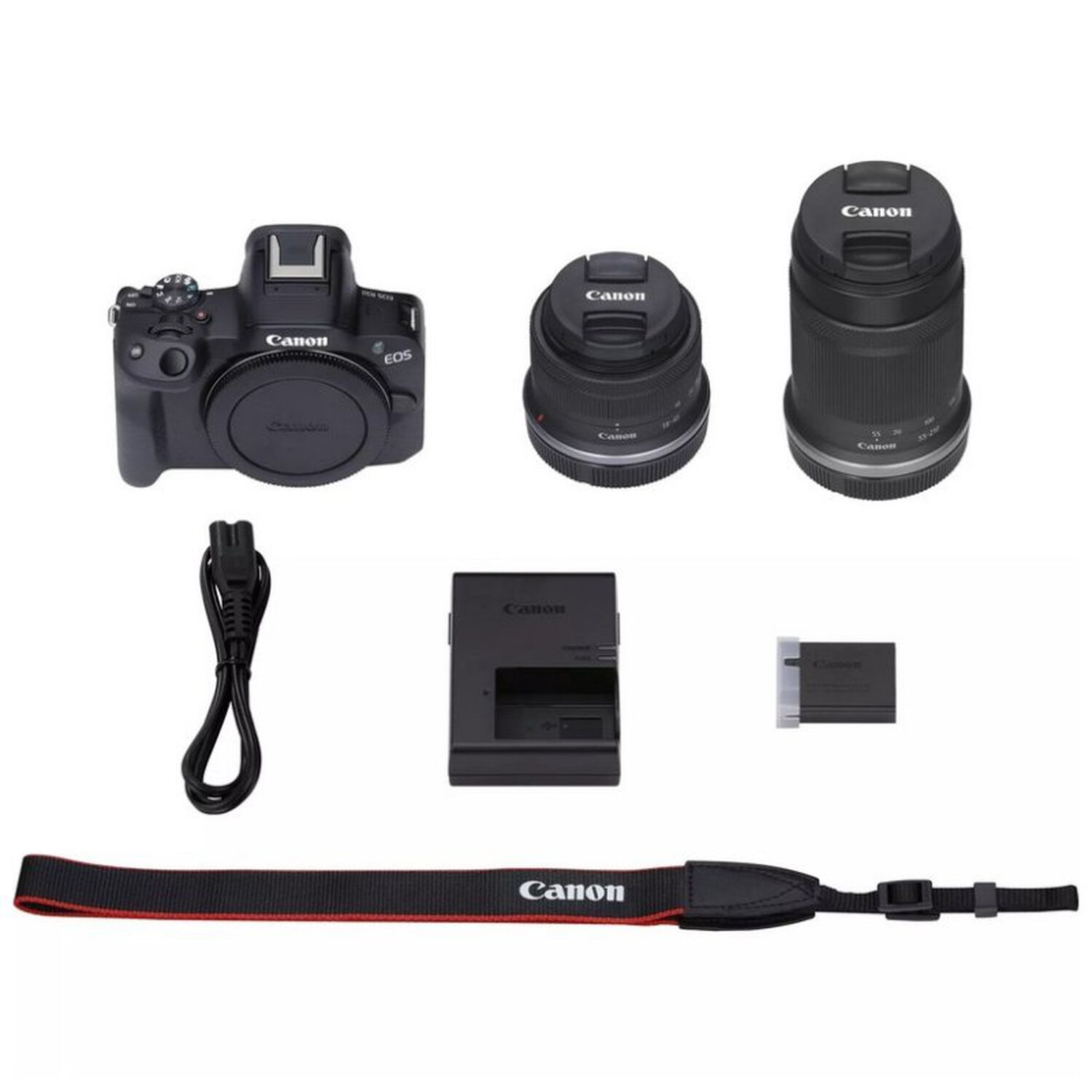 C&aacute;mara Canon Eos R50 Kit Rf-s 18-45mm + Rf-s 55-210mm Negro image number 6.0