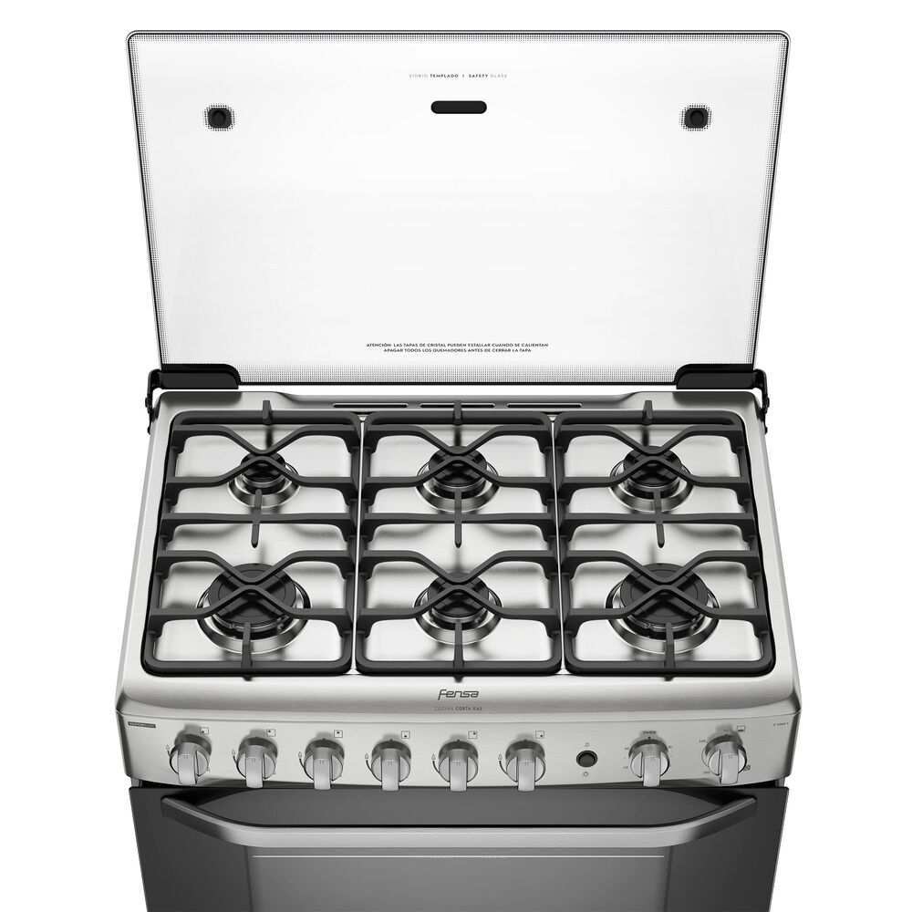 Cocina A Gas 6 Platos Fensa Experience F 5300 T Gris image number 4.0