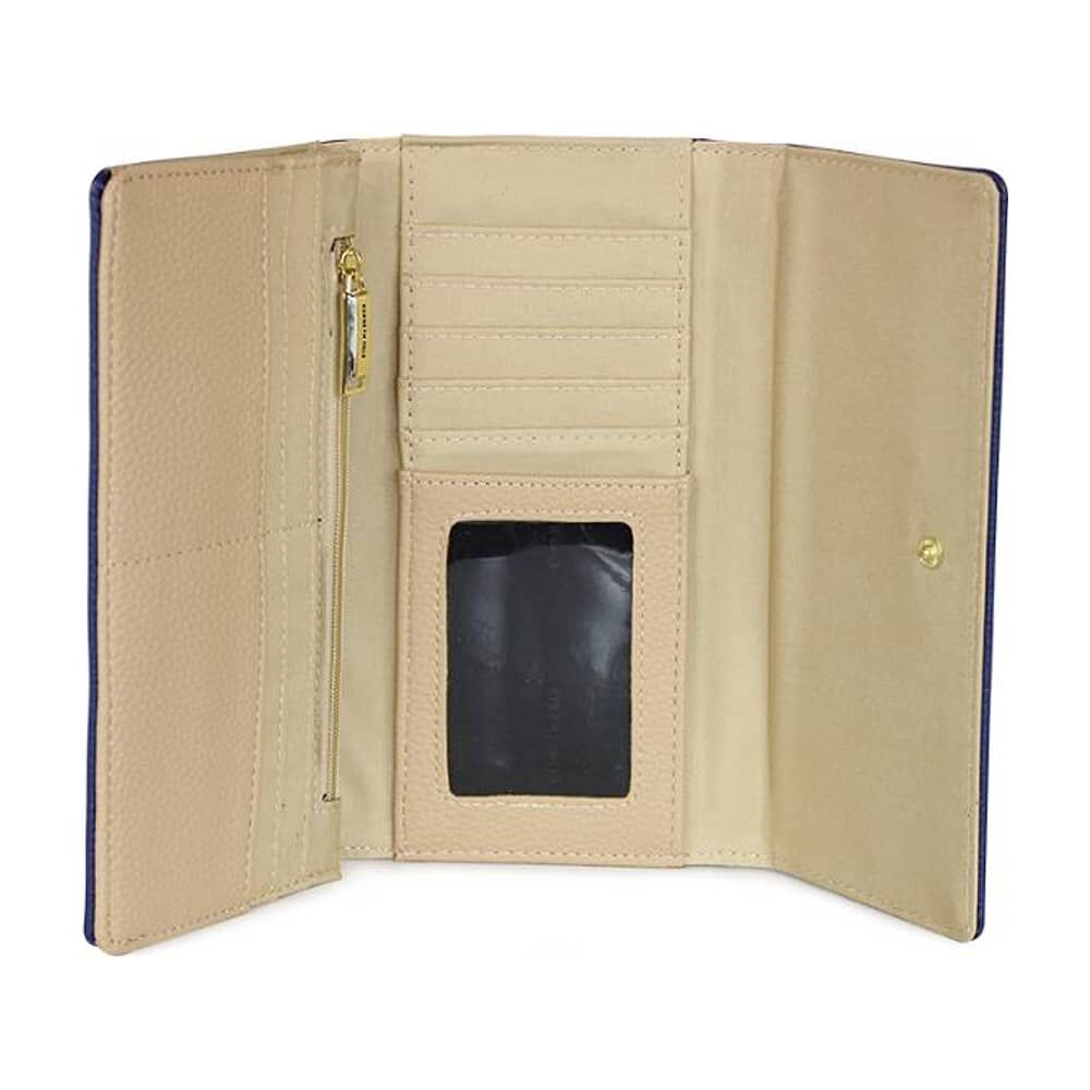 2 Billeteras De Mujer Fidelia Negra Y Azul Kenneth Cole image number 7.0