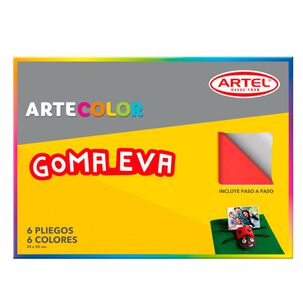 Artecolor Goma Eva 6 Pliegos Artel