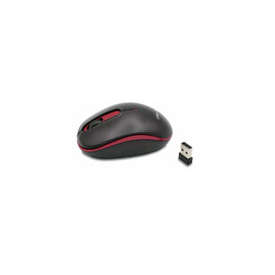 Mouse Inal&aacute;mbrico &Oacute;ptico 1000dpi Color Rojo - Ps