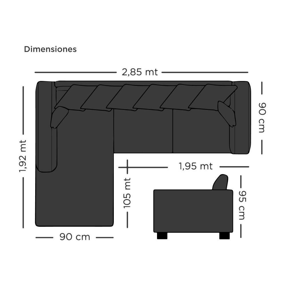 Sofa Seccional Living Factory Venecia / 5 Cuerpos image number 2.0