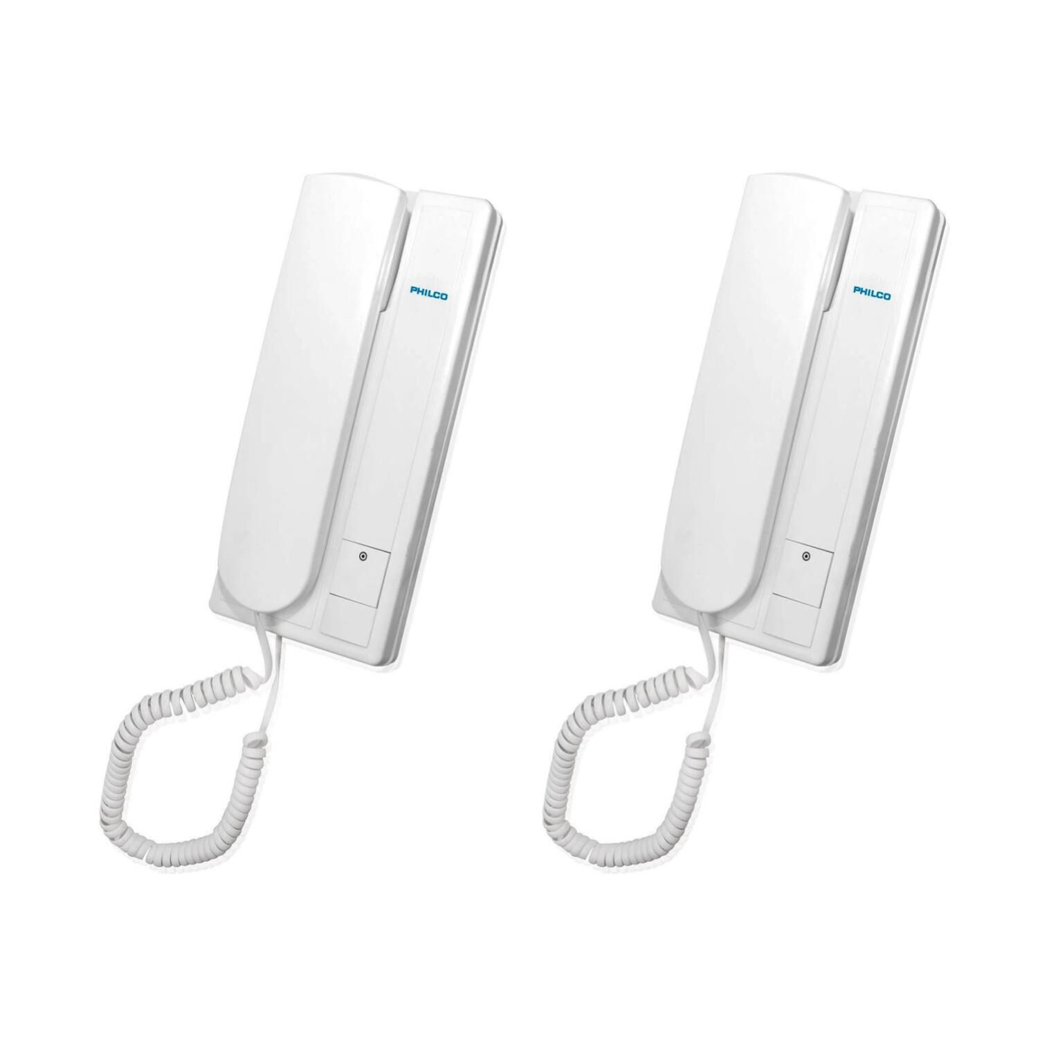 Pack 2 Citofonos Intercomunicadores Punto A Punto 200mts De Distancia Blanco image number 1.0