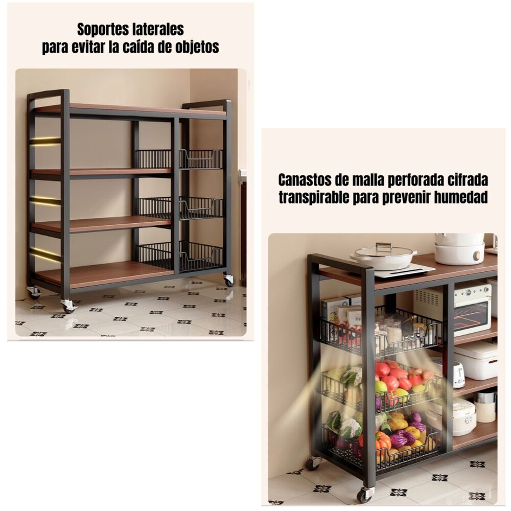 Estantes Organizador Repisa Cocina 4 Niveles 80cm image number 3.0