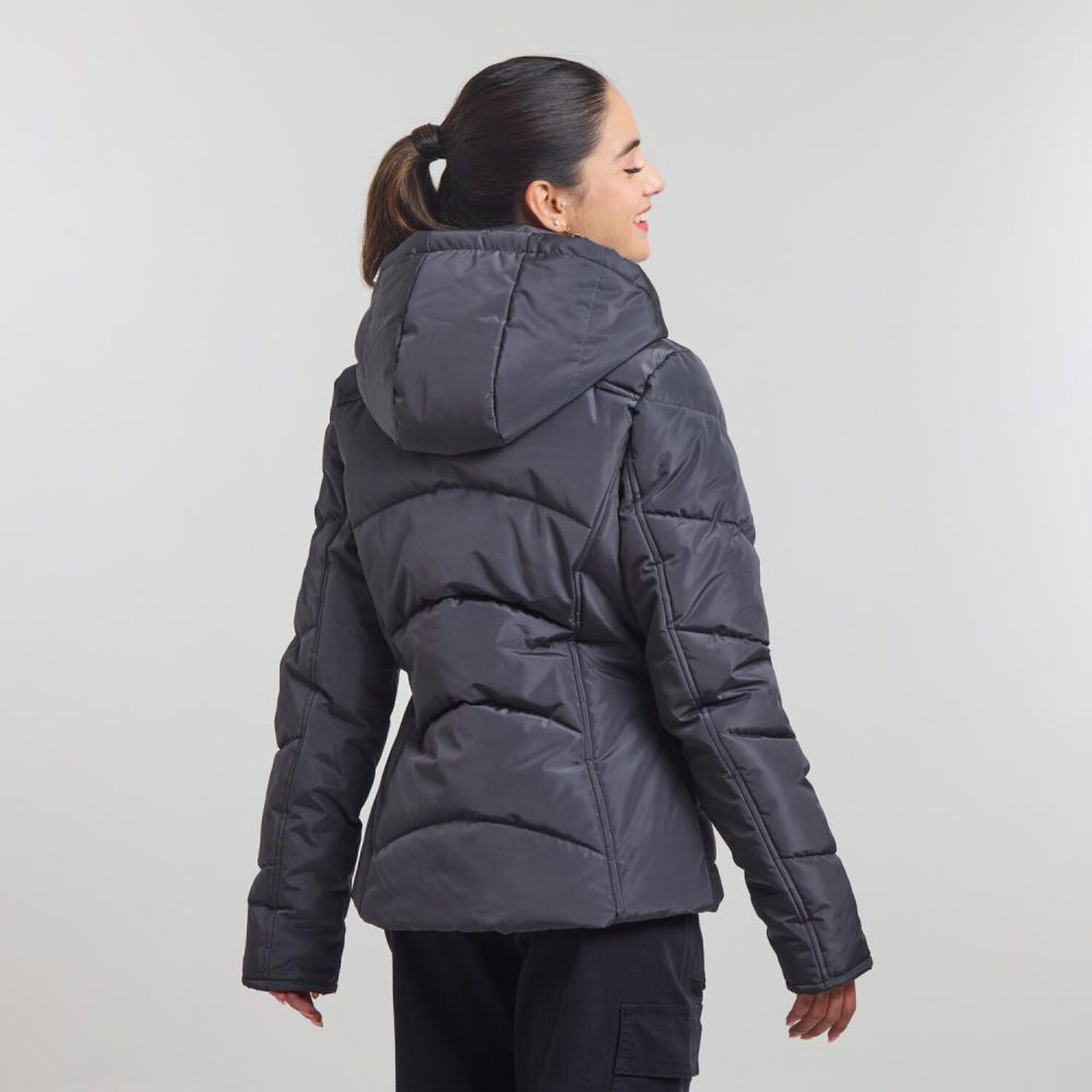 Parka Cintura Modeladora Cuello Alto Con Capucha Mujer Freedom image number 3.0
