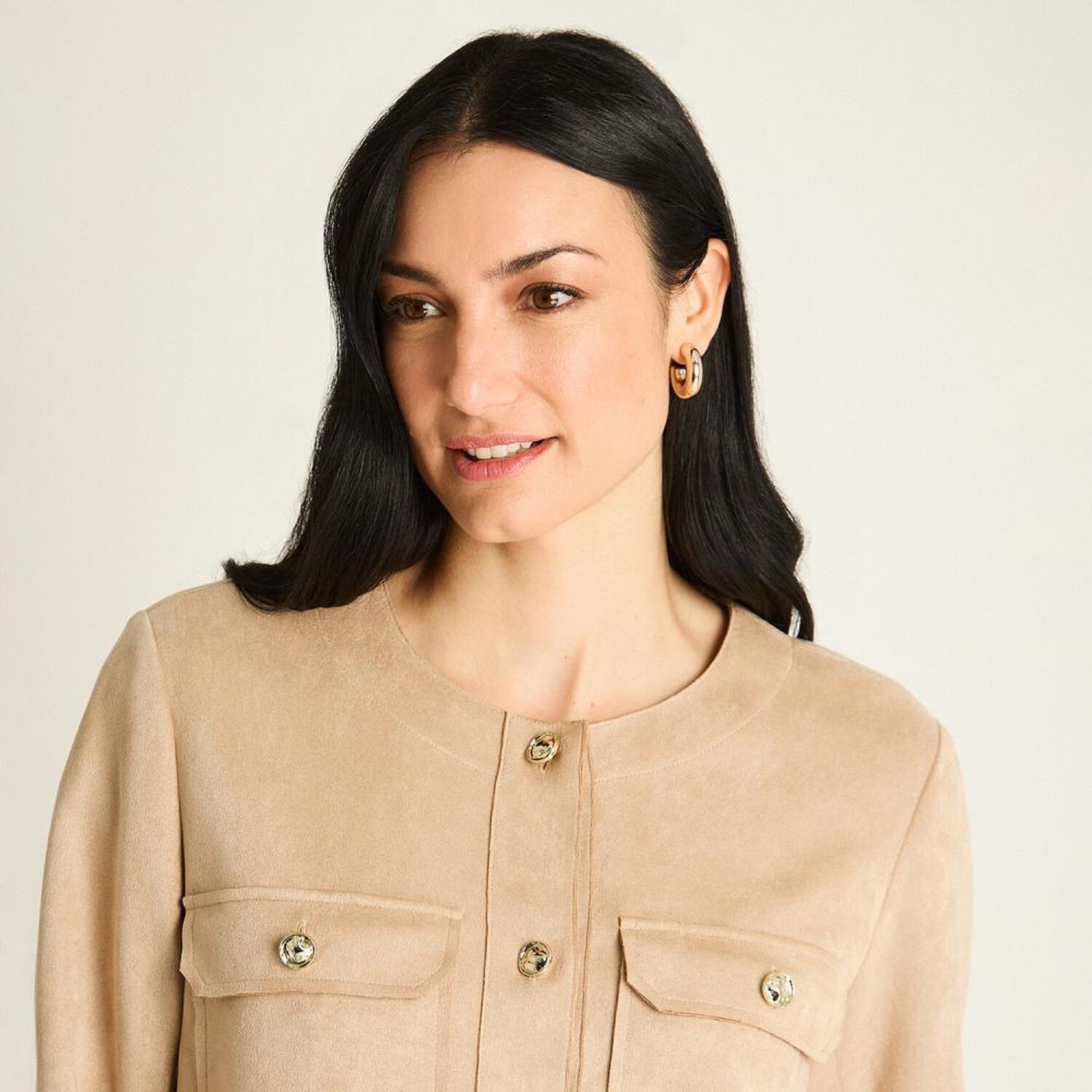 Chaqueta Cuello Redondo Mujer Lorenzo Di Pontti image number 3.0