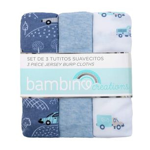 Set 3 Tutitos Suavecitos Azul Autos Ni&ntilde;o