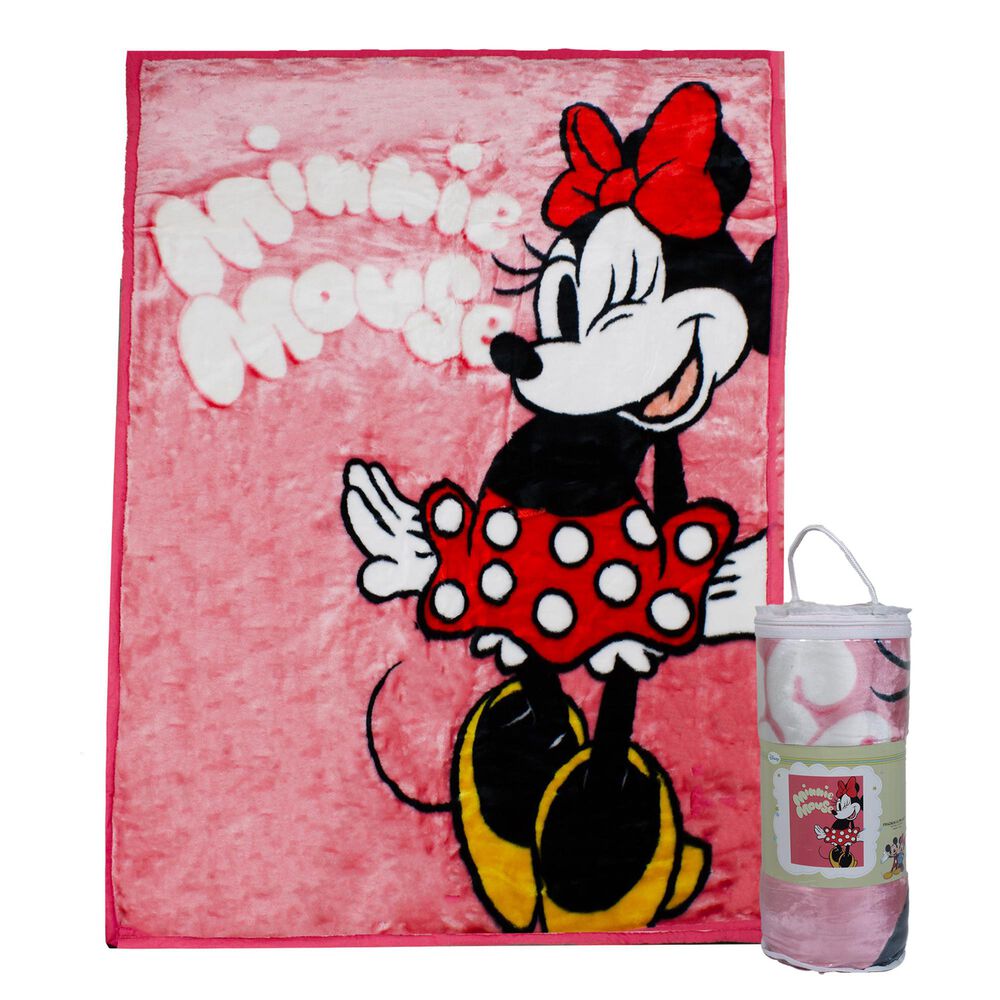Frazada Ultra Soft Minnie Mouse 110x140cm Rosado Disney image number 0.0