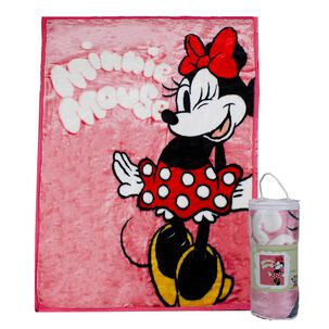 Frazada Ultra Soft Minnie Mouse 110x140cm Rosado Disney