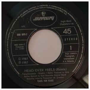 Tears For Fears - Head Over Heels (re-mix) | 7" Single Usado