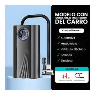 Compresor De Aire Port&aacute;til Inflador Neum&aacute;ticos Autos