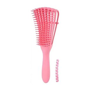Cepillo Flexible Desenredante Y Definidor De Rizos Rosa