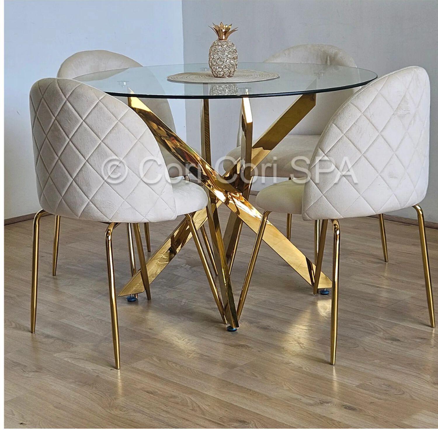 Mesa De Comedor Gold Redonda 120cms image number 2.0