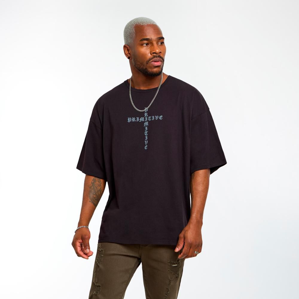 Polera Estampada Manga Corta Cuello Redondo Hombre Rolly Go image number 0.0