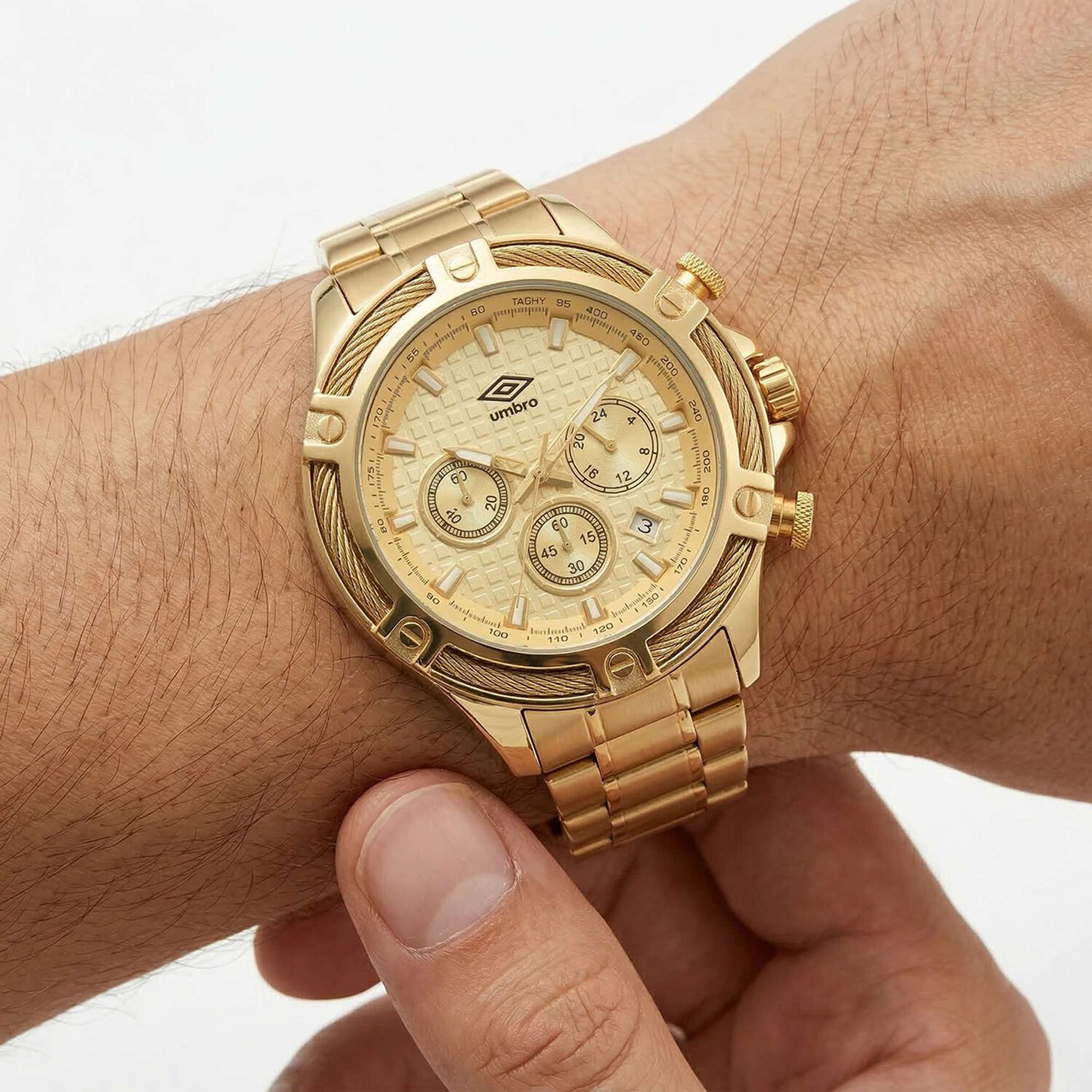 Reloj An&aacute;logo Hombre Umbro Plus Dorado Umbp-1500-129 image number 2.0