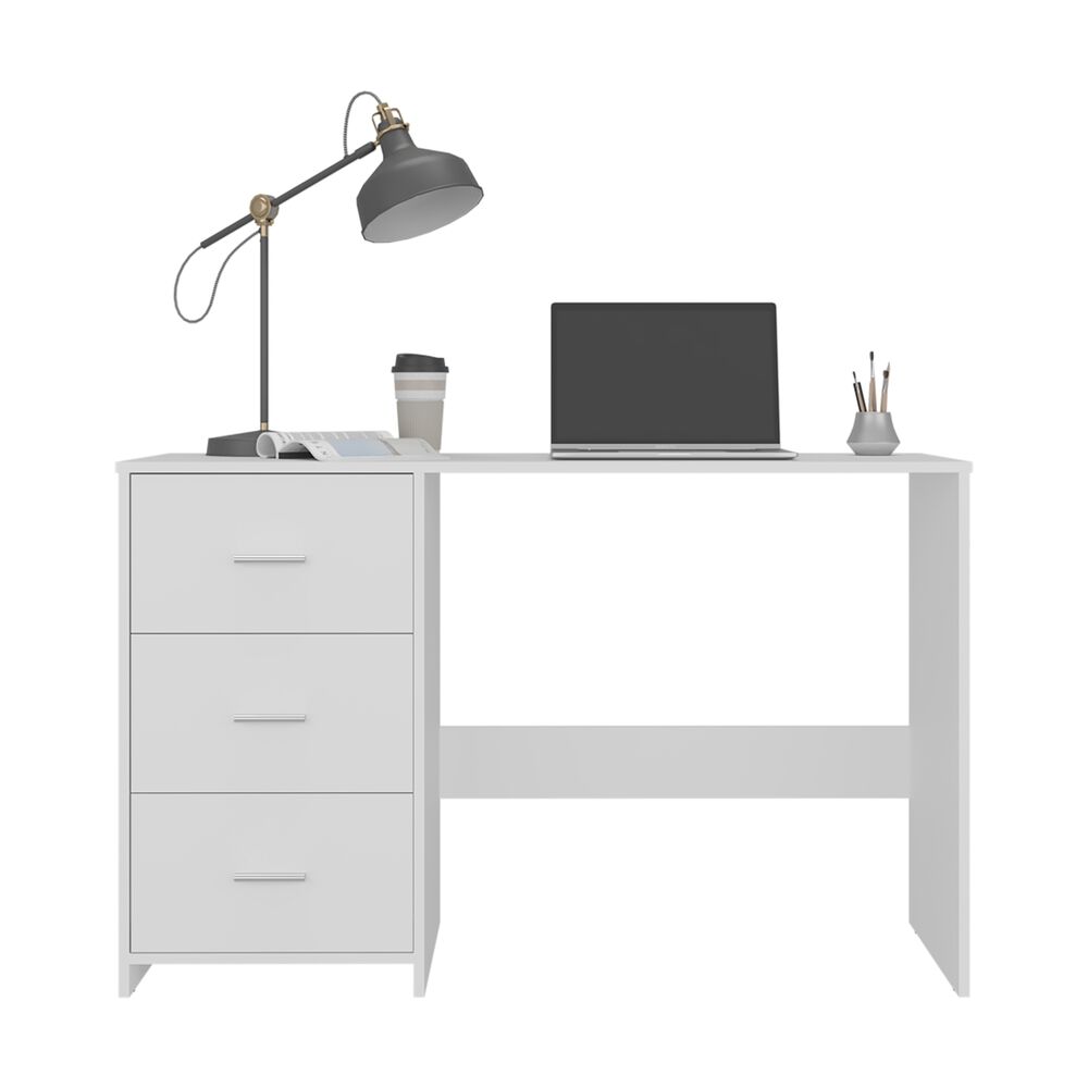 Escritorio Con Cajonera Fm Blanco 76,2x120,8x42,1 Cm image number 1.0