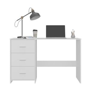 Escritorio Con Cajonera Fm Blanco 76,2x120,8x42,1 Cm