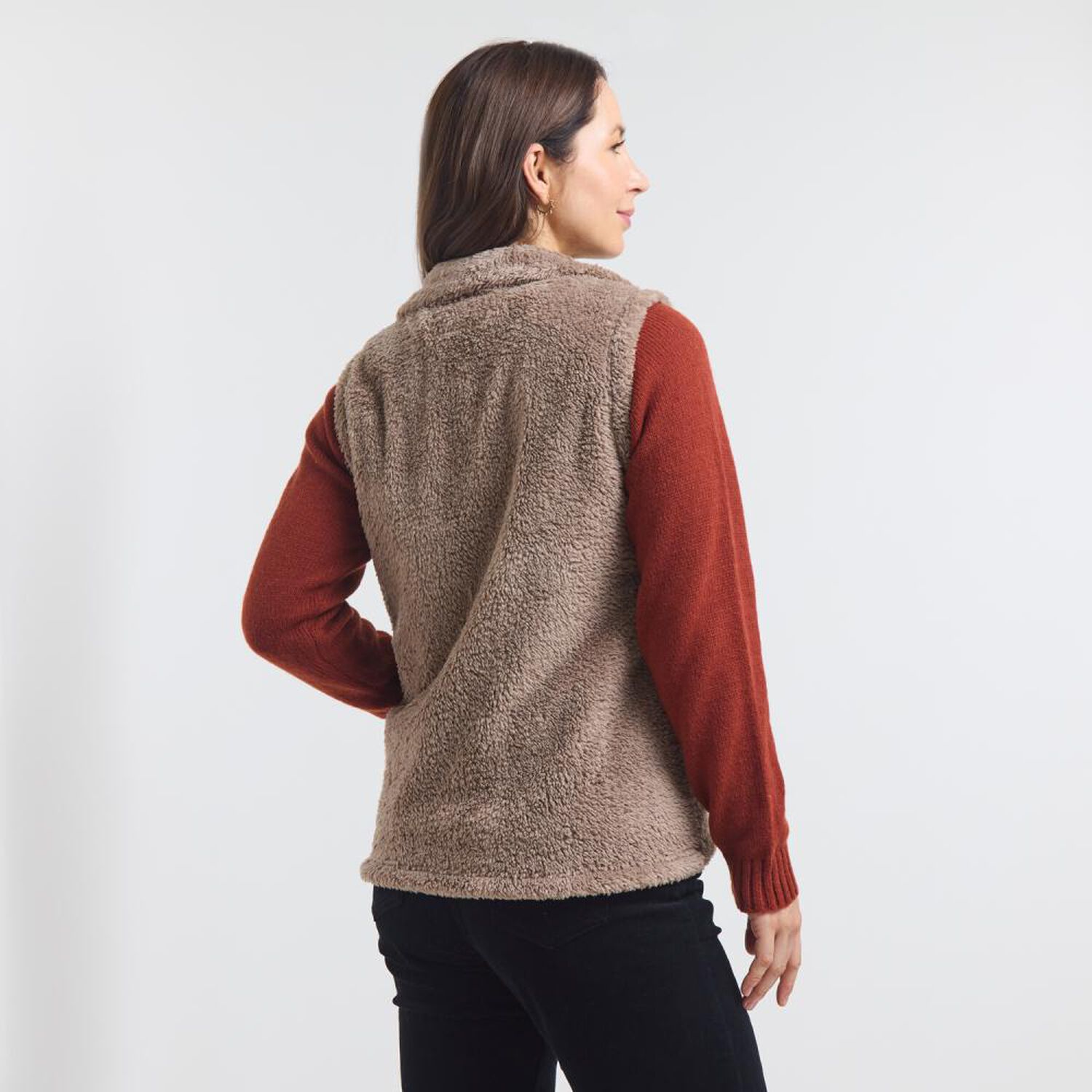 Poler&oacute;n Polar Fleece Sin Mangacuello Alto Mujer Geeps image number 3.0