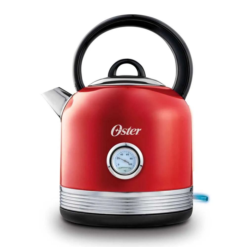 Hervidor Oster Rojo 2,5l Tipo Tetera Con Term&oacute;metro Acero image number 0.0