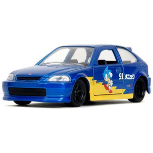 Juguete Auto De Sonic Azul Honda Civic 1:32 Infantil