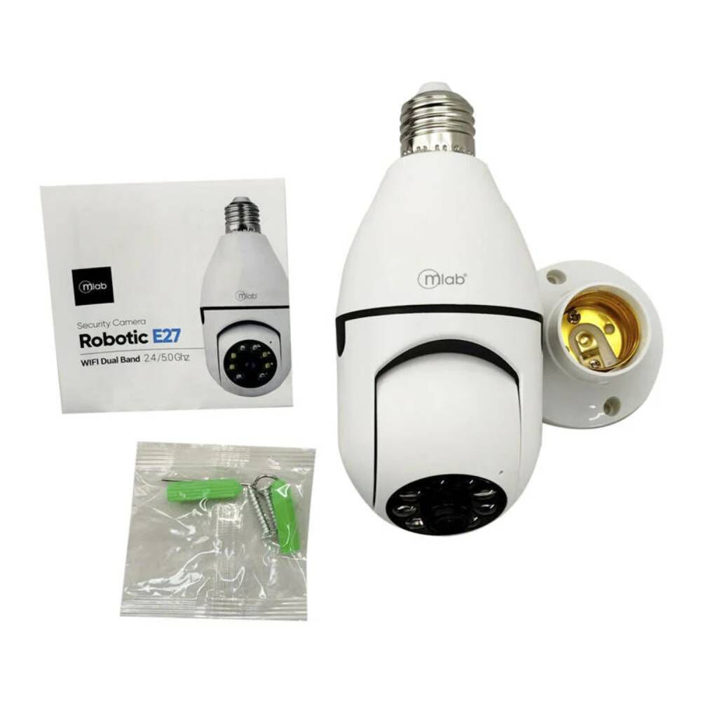 Camara De Seguridad Mlab Robotic E27 Wifi-dual Band 2.4 /5.0 Ghz image number 3.0