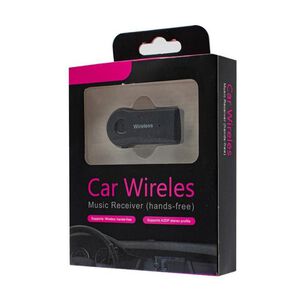 Receptor Bluetooth Auto Manos Libres Usb A Jack 3.5mm Negro