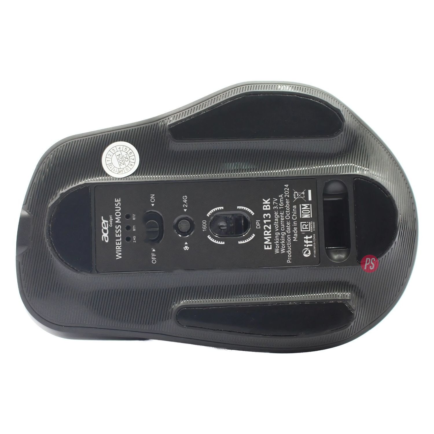 Mouse Bluetooth 1600 Dpi Black Carga Tipo C Acer - Ps image number 2.0