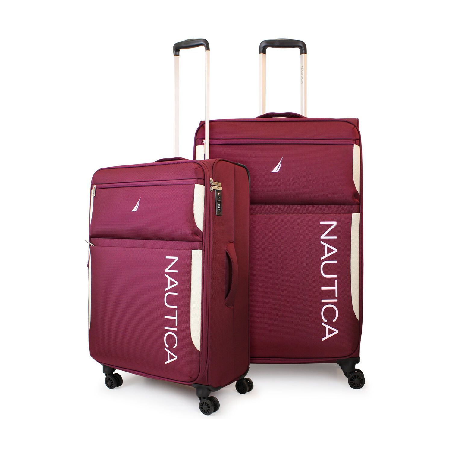 Pack 2 Maletas Blandas M+l Nautica Marbella 20kg Y 23kg Burdeo image number 0.0