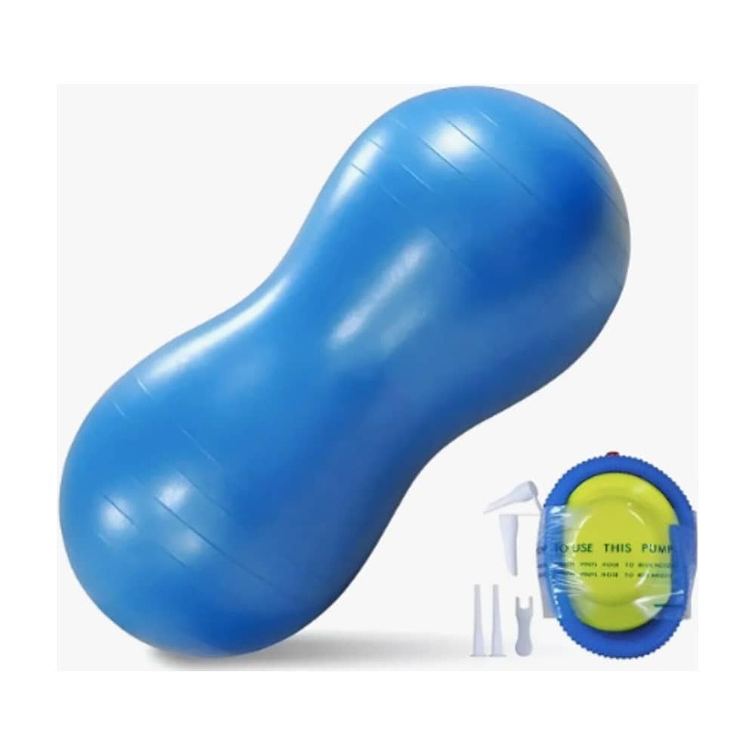 Bal&oacute;n Ovalado Pilates Yoga Azul image number 0.0