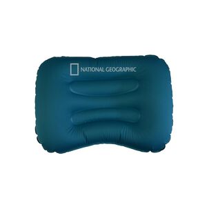 Almohada Inflable National Geographic Full Compact Verde Lago / 32x42 Cm