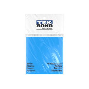 Notas Adhesivas Fluorescentes Azul - 76x76mm 45 Hojas - Tekbond