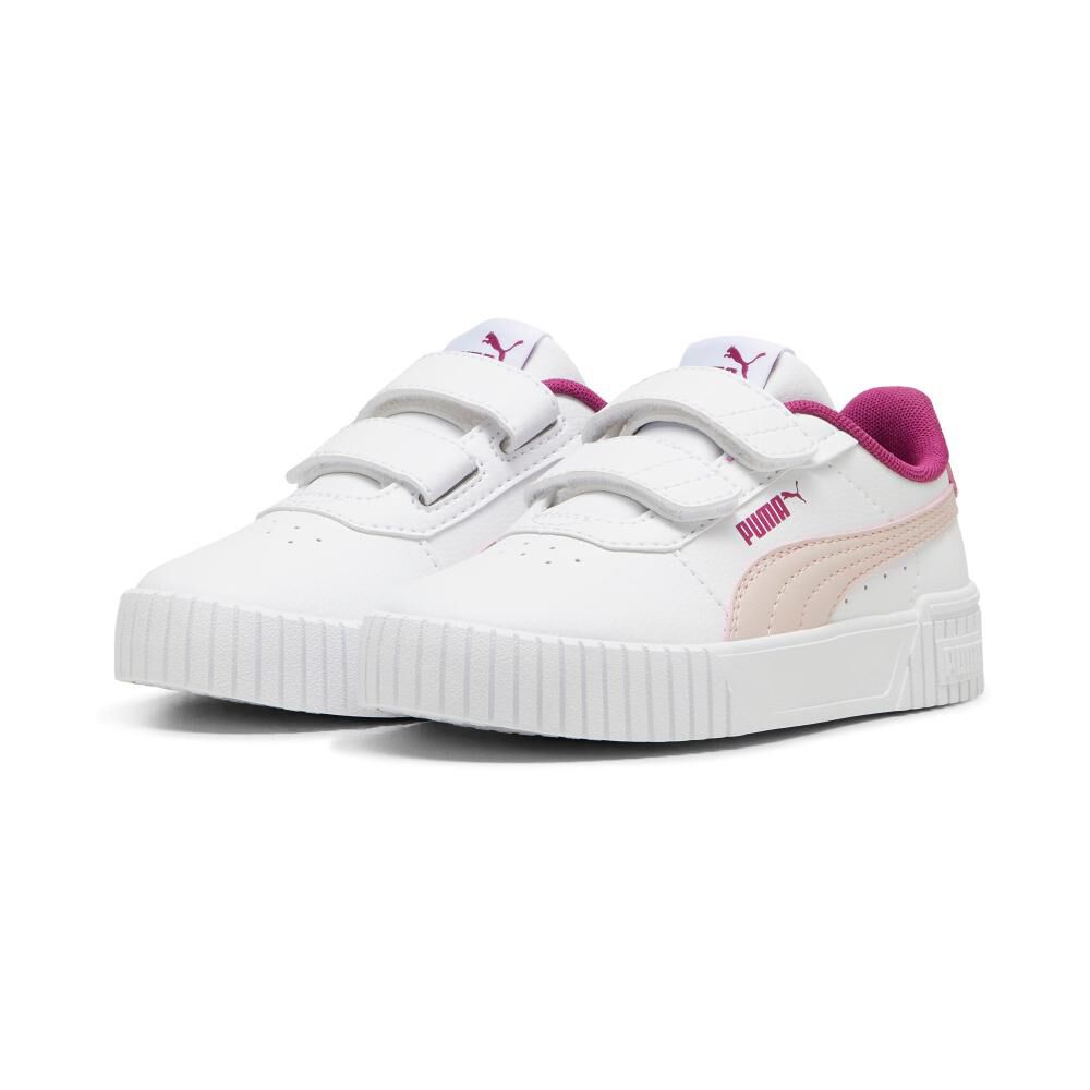 Zapatilla Infantil Niña Puma Carina 2.0 V Ps Blanco/rosado image number 0.0